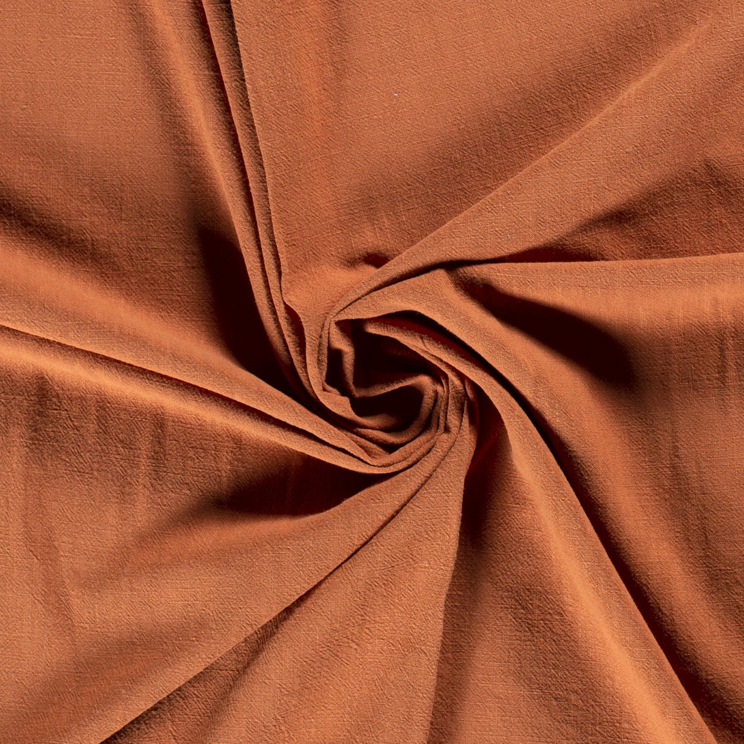 Buy ramie linen stonewashed uni brique online Stoffen.nl