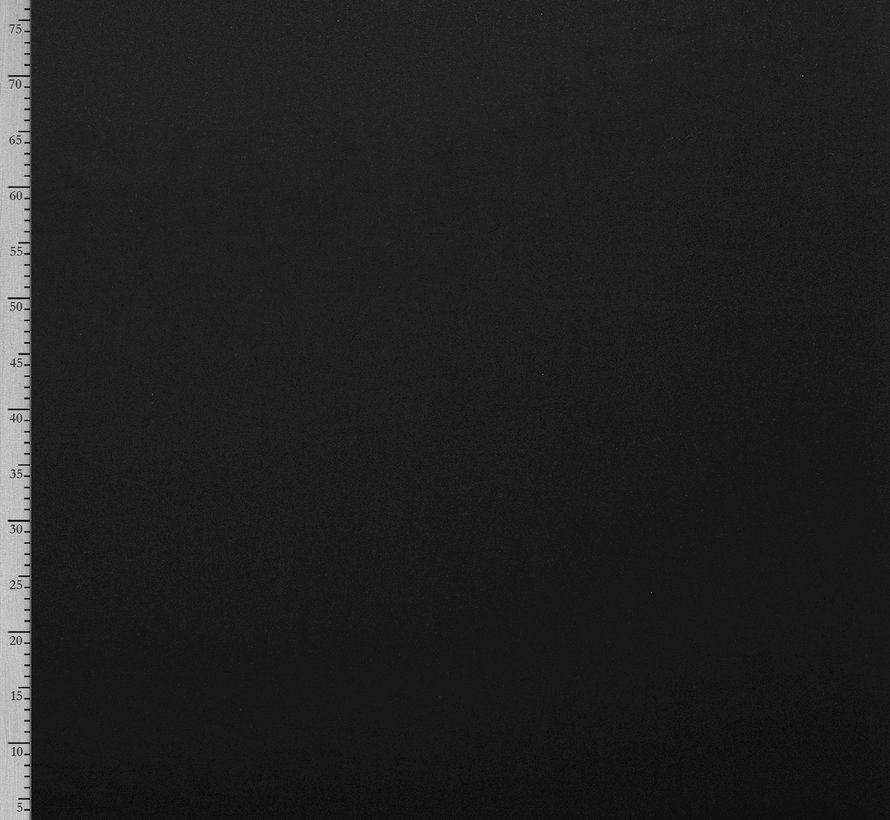 French terry effen zwart 150 cm breed