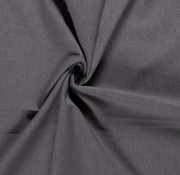 Stretch Denim fabric washed uni dark grey
