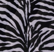 Imitatiebont dierenprint zebra wit