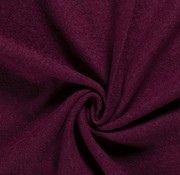 Boiled wool fabric wine red