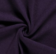 Boiled wool fabric dark purple