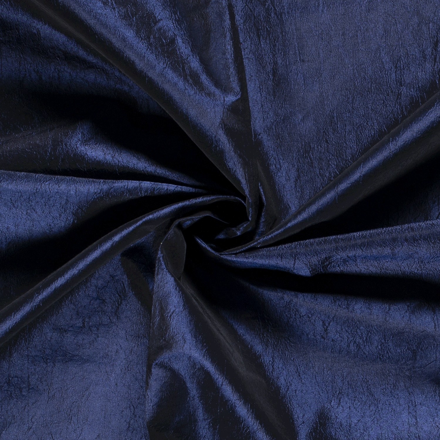 Buy taffeta fabric crushed uni cobalt online - Stoffen.nl