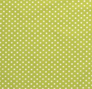 Cotton fabric dots medium limegreen