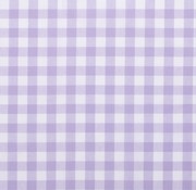 Cotton fabric gingham check 15 mm violet