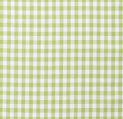 Cotton fabric gingham check 10 mm limegreen