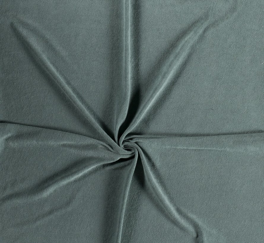 Buy terry cloth stretch uni dark mint online Stoffen.nl