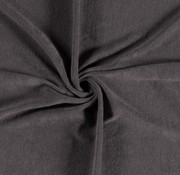Terry cloth stretch uni taupe-grey