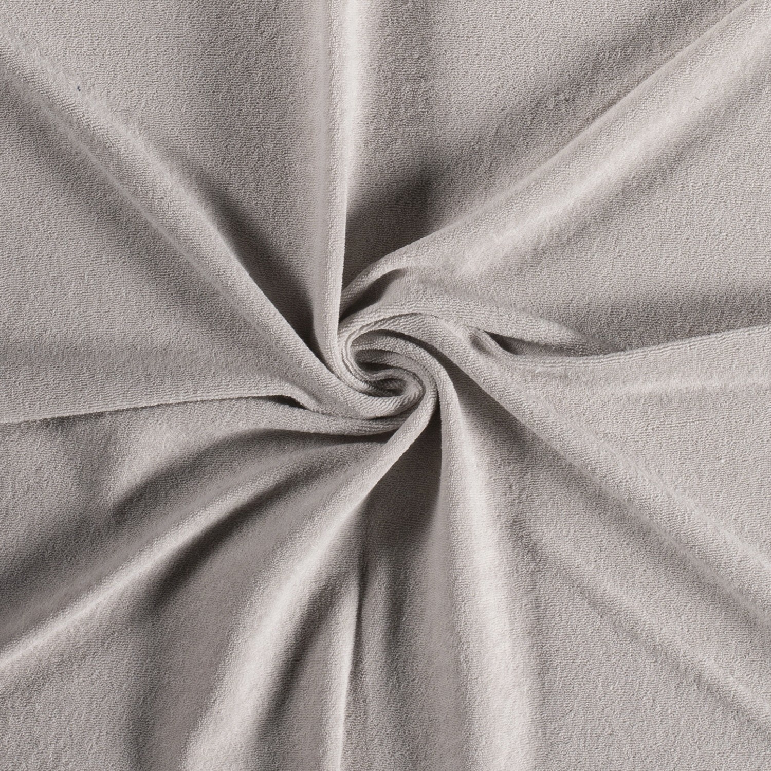 Buy terry cloth stretch uni light grey online Stoffen.nl