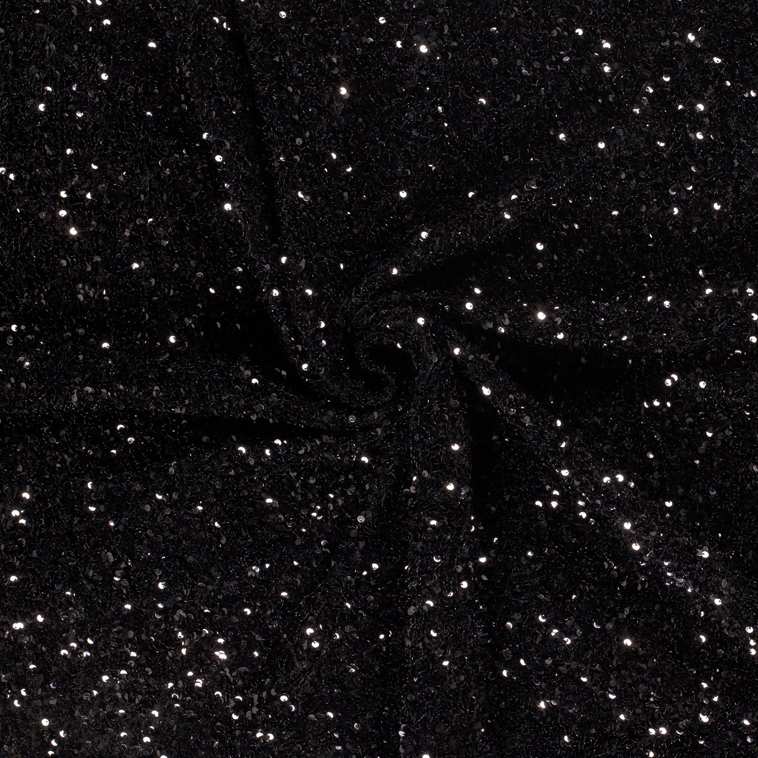 Buy sequin fabric heavy uni black online Stoffen.nl