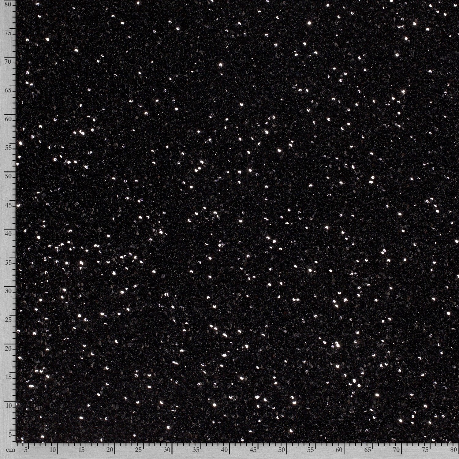 Buy sequin fabric heavy uni black online Stoffen.nl
