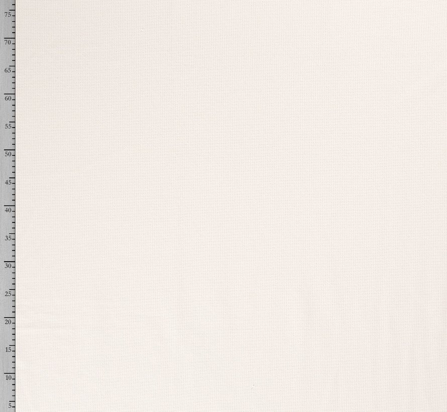Waffle Cotton fabric heavy uni off-white 140 cm wide