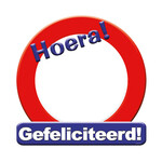 Huldeschild - Gefeliciteerd