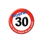 Button  - 30 jr verkeersbord