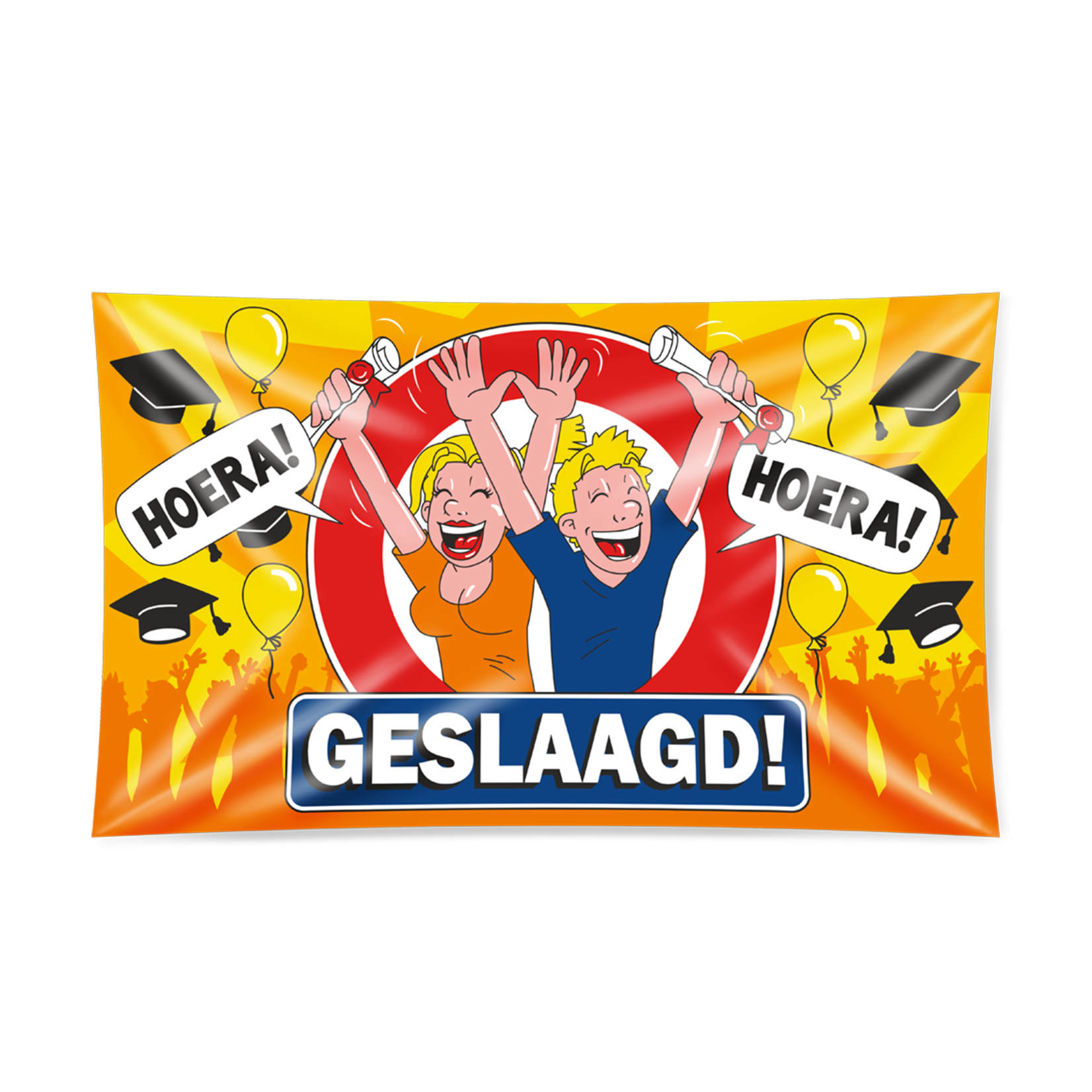 XXL Gevel vlag - Geslaagd