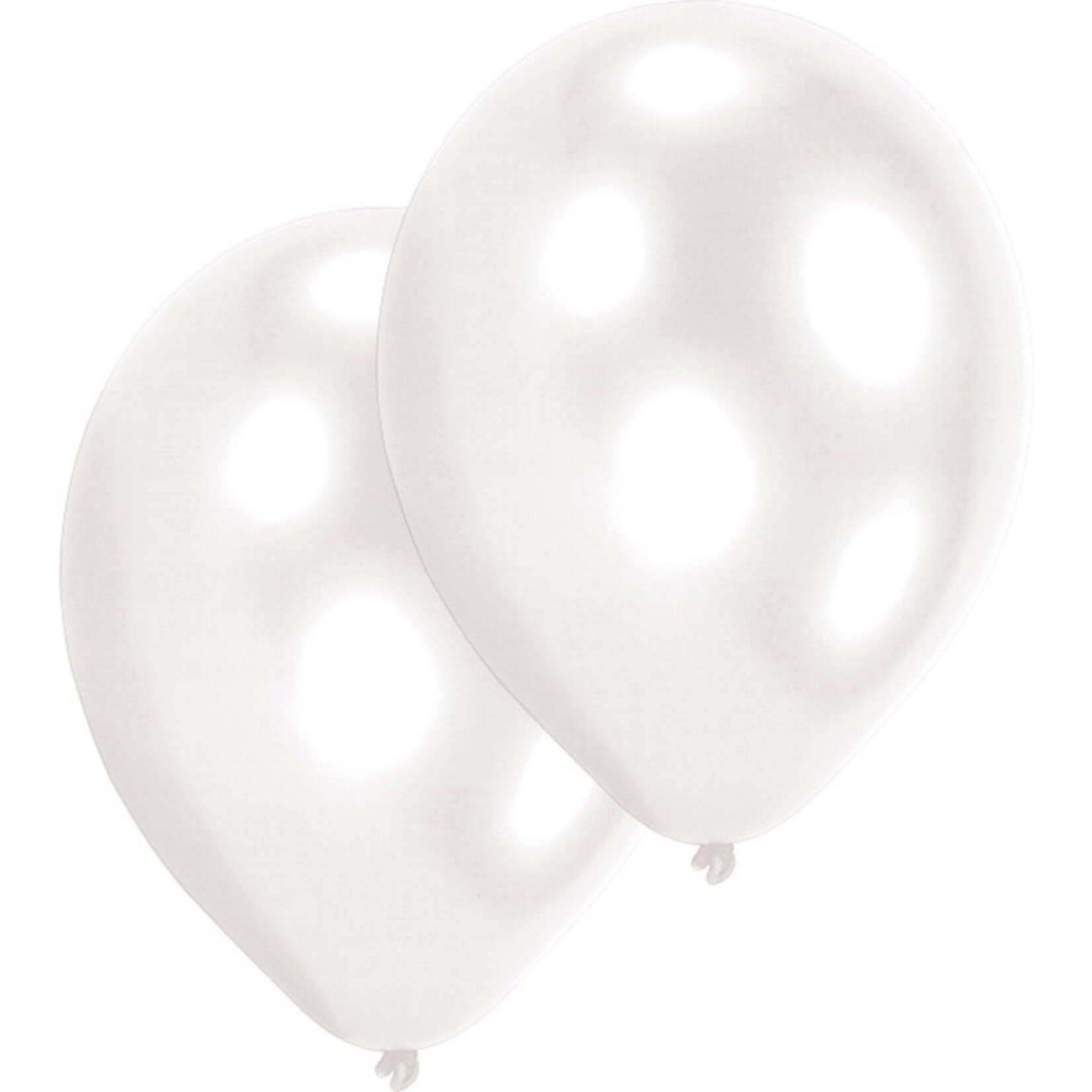 50 Latex Balloons Pearl White 27.5 cm / 11"