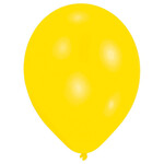 50 Latex Balloons Standard Yellow 27.5 cm / 11"