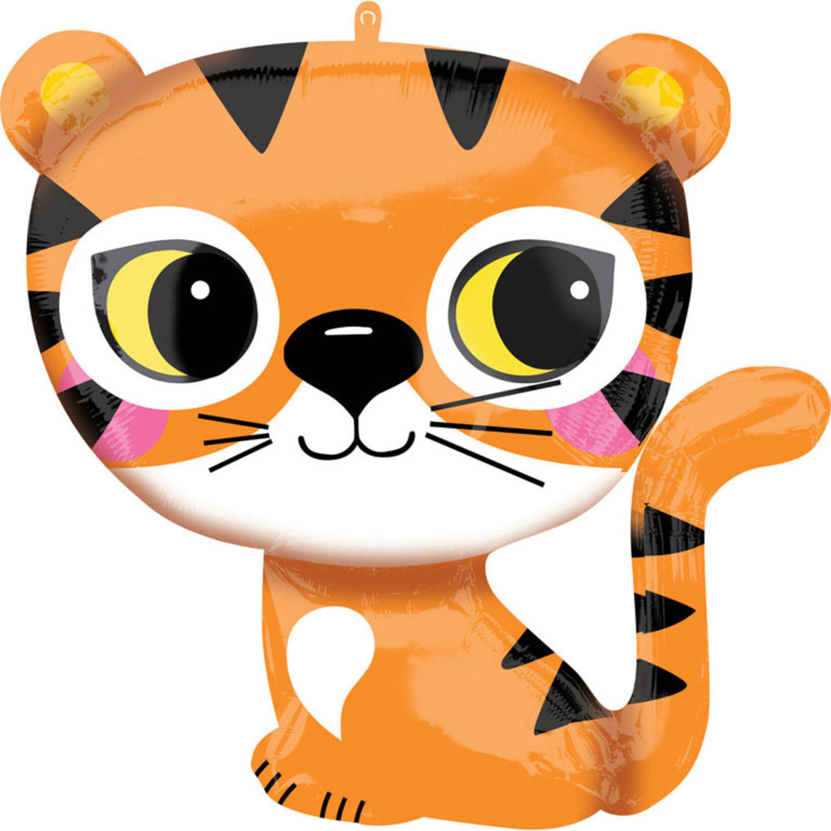 SuperShape Tiger Foil Balloon P35 Packaged 63 cm x 63 cm