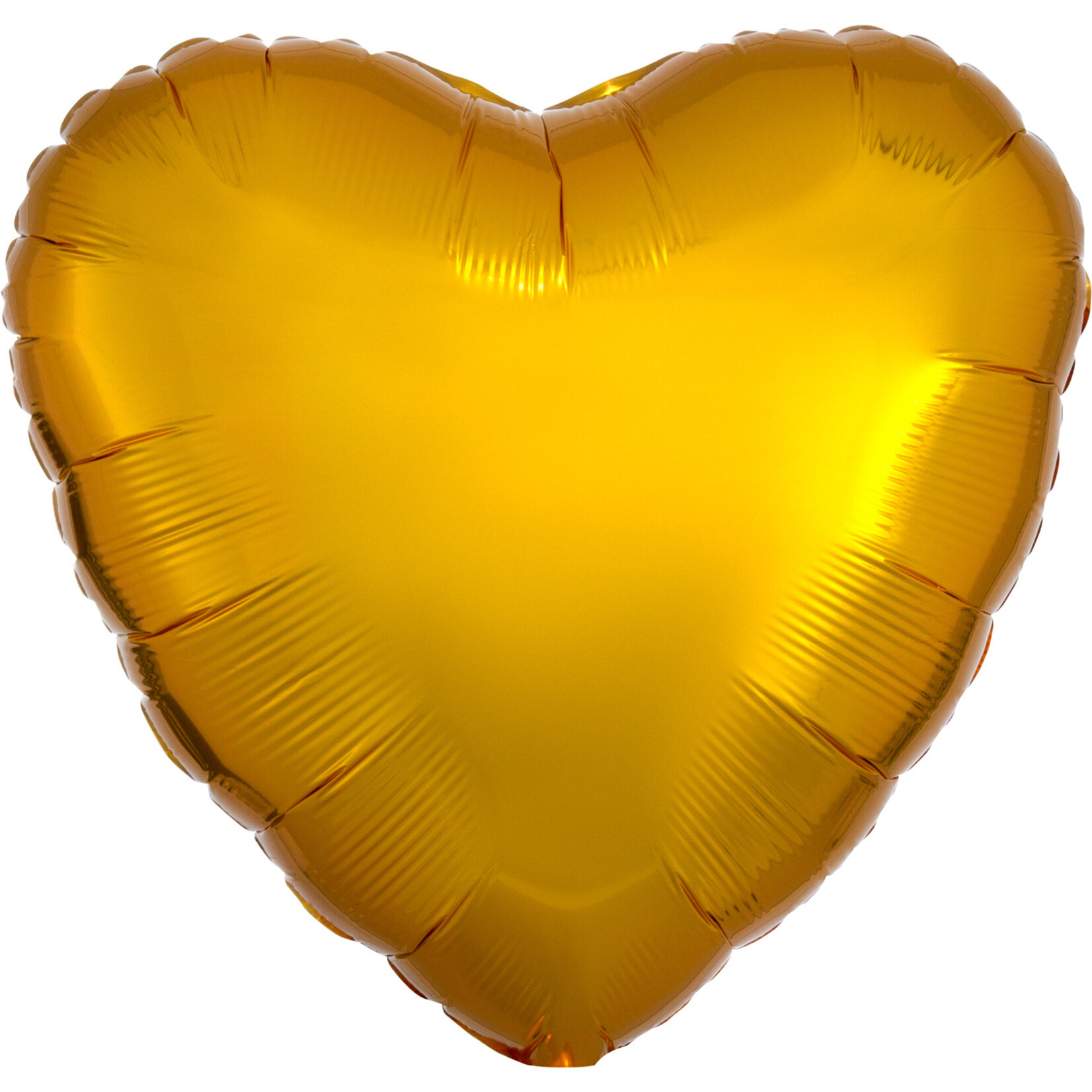 Standard Metallic Gold Heart Foil Balloon C16 Packaged 43 cm