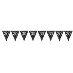 Pennant Banner 30 Sparkling Celebrations Gold Foil 396.2 x 21.5 cm