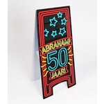 Neon Warning Sign - Abraham 50