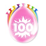 Ballonnen "100" 30cm 8st