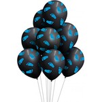 Ballon babyvoetje blauw x 8