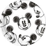 Bordjes Mickey faces (Ø23cm, 25st)