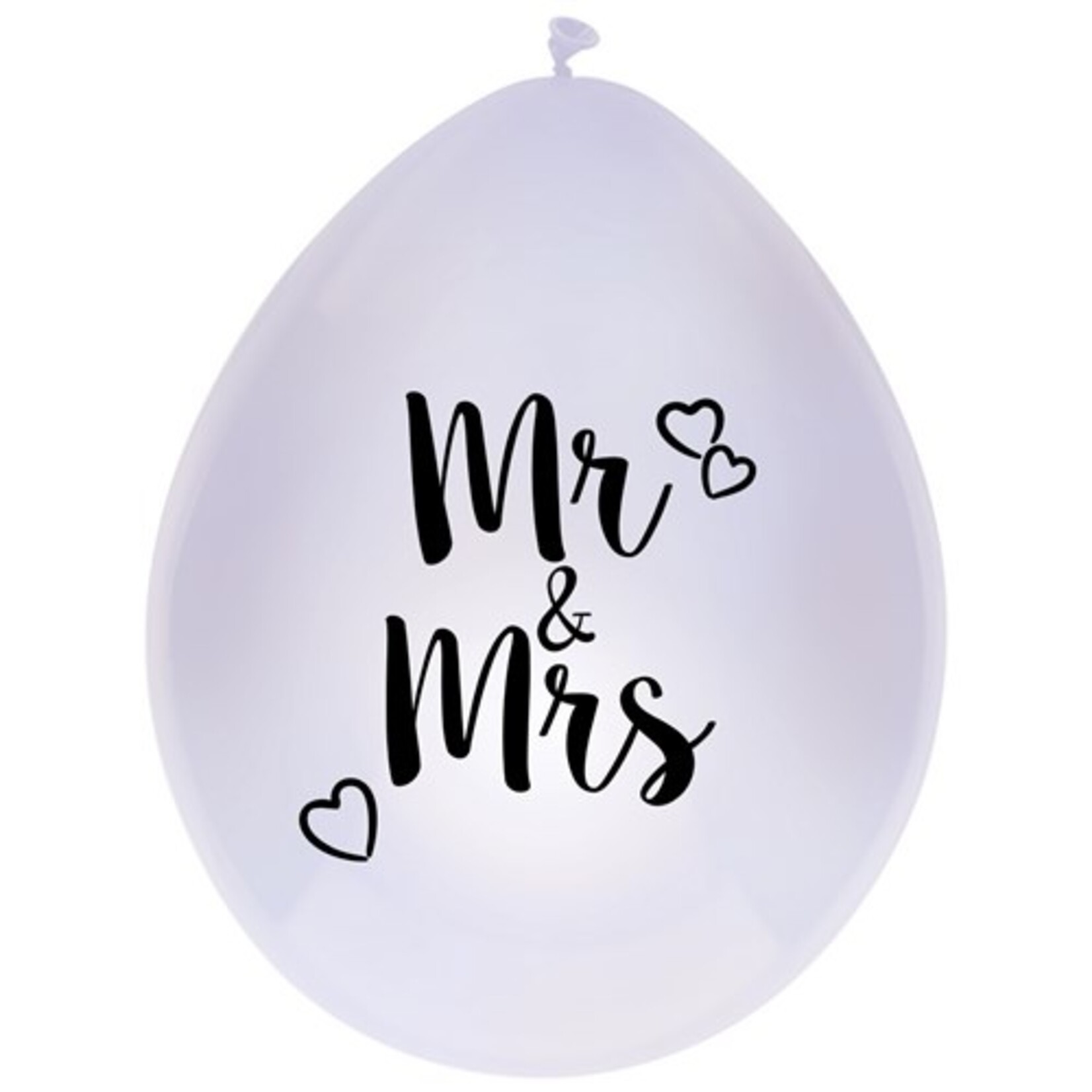 Ballonnen Mr & Mrs 30cm 6 stuks