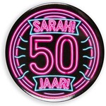 Neon badge - Sarah 50