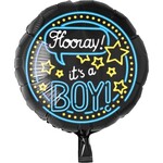 Neon Foil balloon - It's a boy