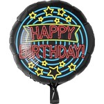 Neon Foil balloon - Happy birthday