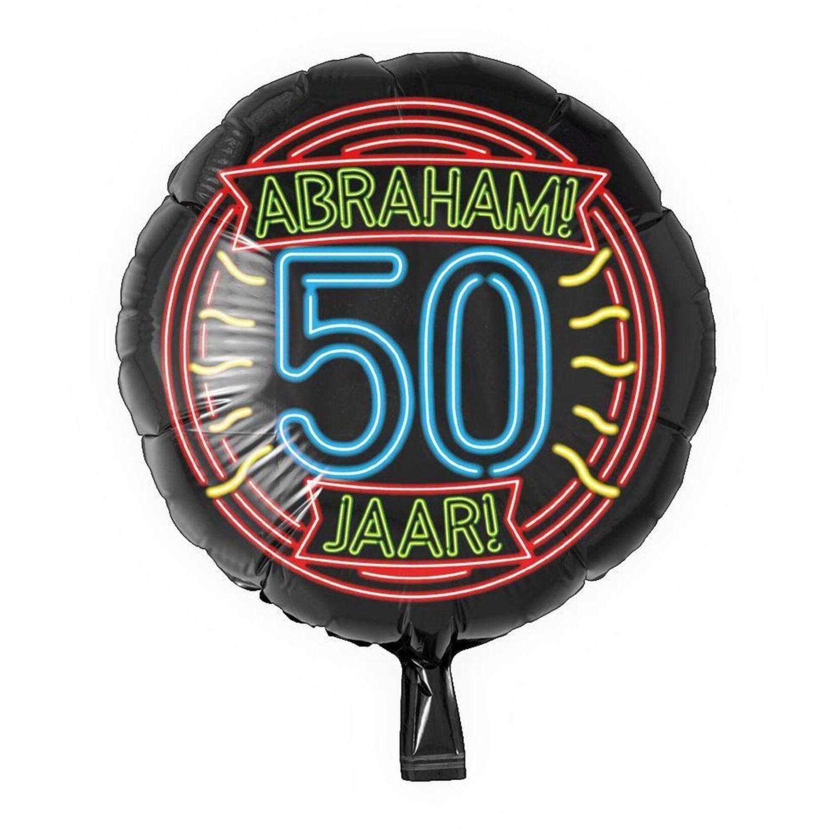 Neon Foil balloon - Abraham 50