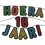 Neon slinger hoera 16 jaar