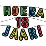 Neon slinger hoera 18 jaar