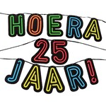 Neon slinger hoera 25 jaar