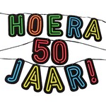 Neon slinger hoera 50 jaar