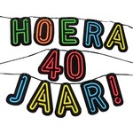 Neon slinger hoera 40 jaar