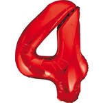 Foil balloon red 4