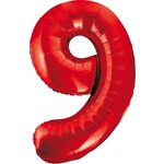 Foil balloon red 9