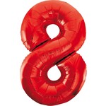 Foil balloon red 8