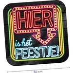 Neon decoration signs - Hier is het feestje