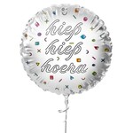 Standard foil balloon hiep hiep hoera