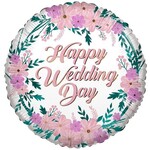 Folieballon ECO happy wedding day (46cm)