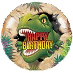 Dino folie ballon happy birthday