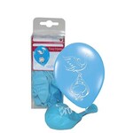 Balloons ooievaar blue 12 pc