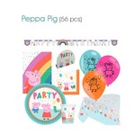 Compleet partypakket peppa pig 56delig