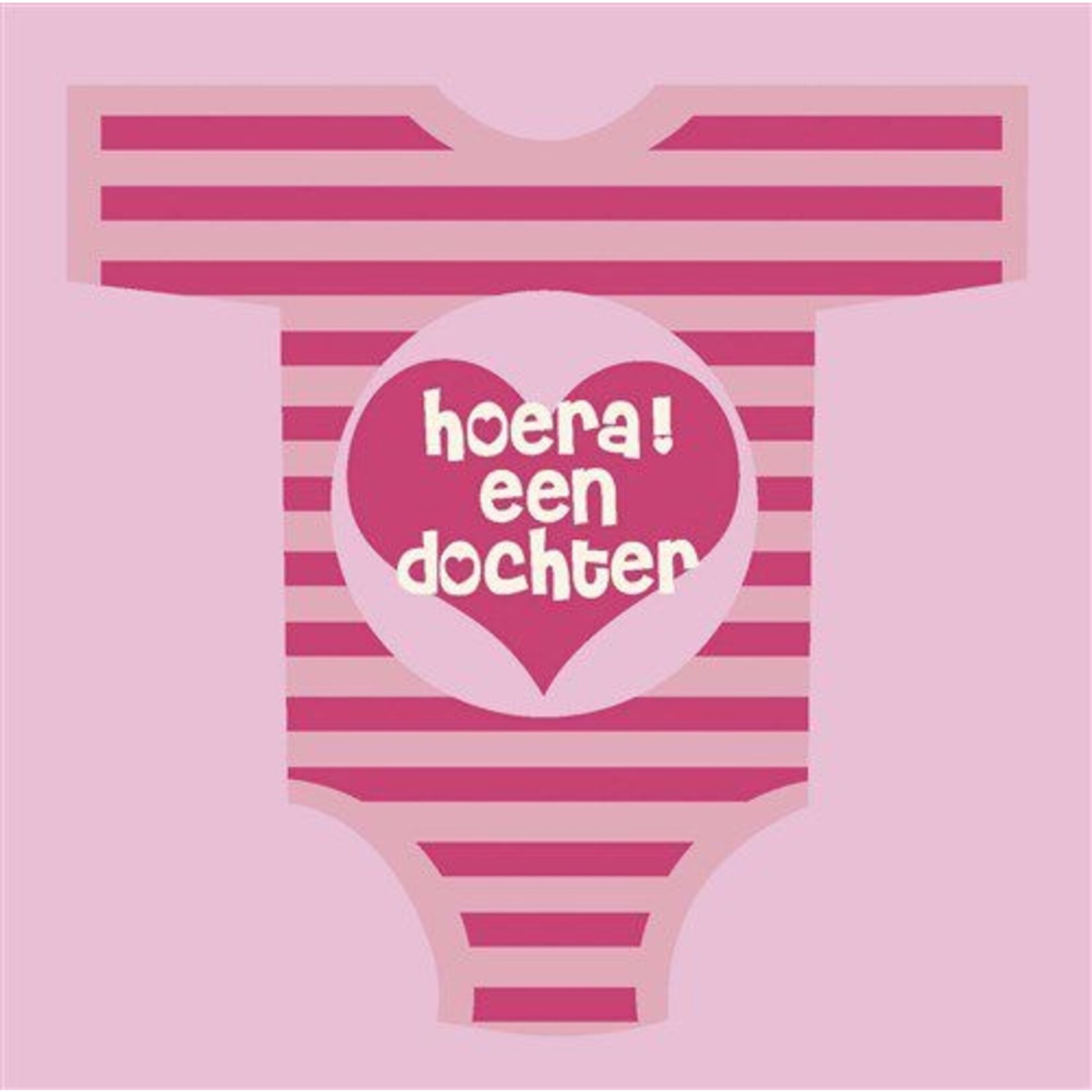 Servetten ''Hoera een dochter'' 33x33cm 20st