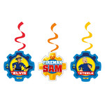 6 Swirl Decoratie Brandweerman Sam