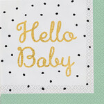 16 napkins Hello Baby 33x33 cm